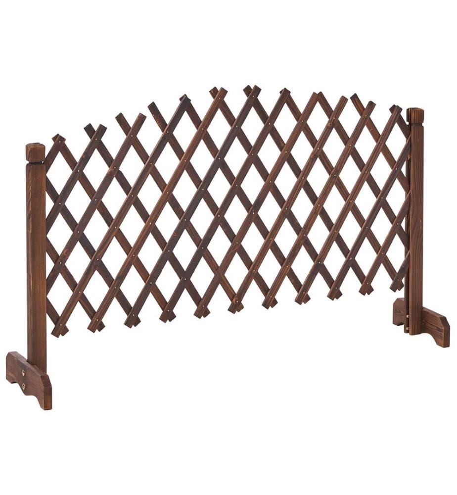 Treillis de jardin PAVAROLO Extensible Marron foncé