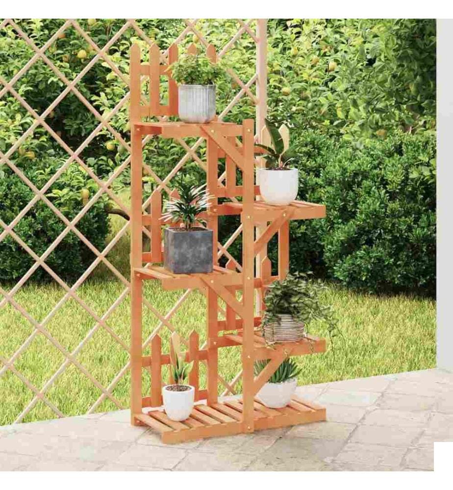 Support à fleurs 60x25x130 cm bois massif de sapin