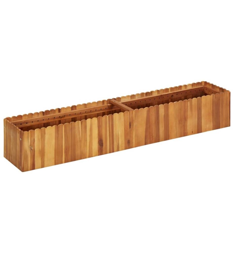 Lit surélevé de jardin 150x30x25 cm Bois massif d'acacia