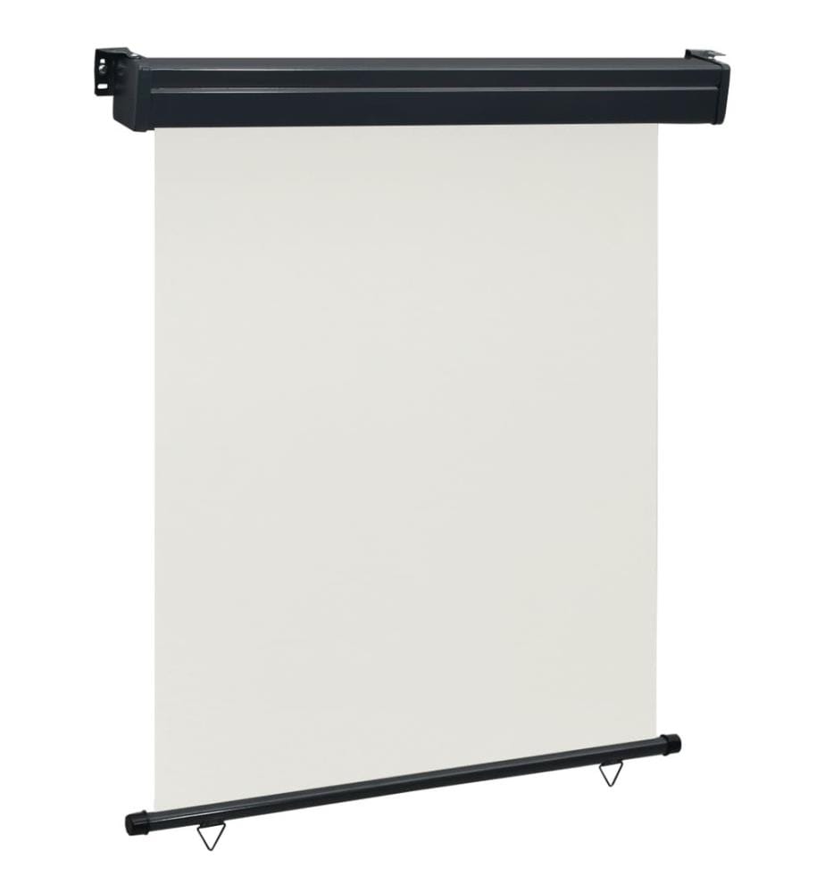Auvent latéral de balcon 140x250 cm Crème