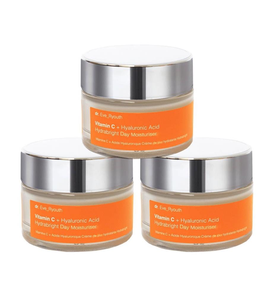 Crème de Jour Hydratante Vitamin C + Hyaluronic Acid - 3 x 50 ml