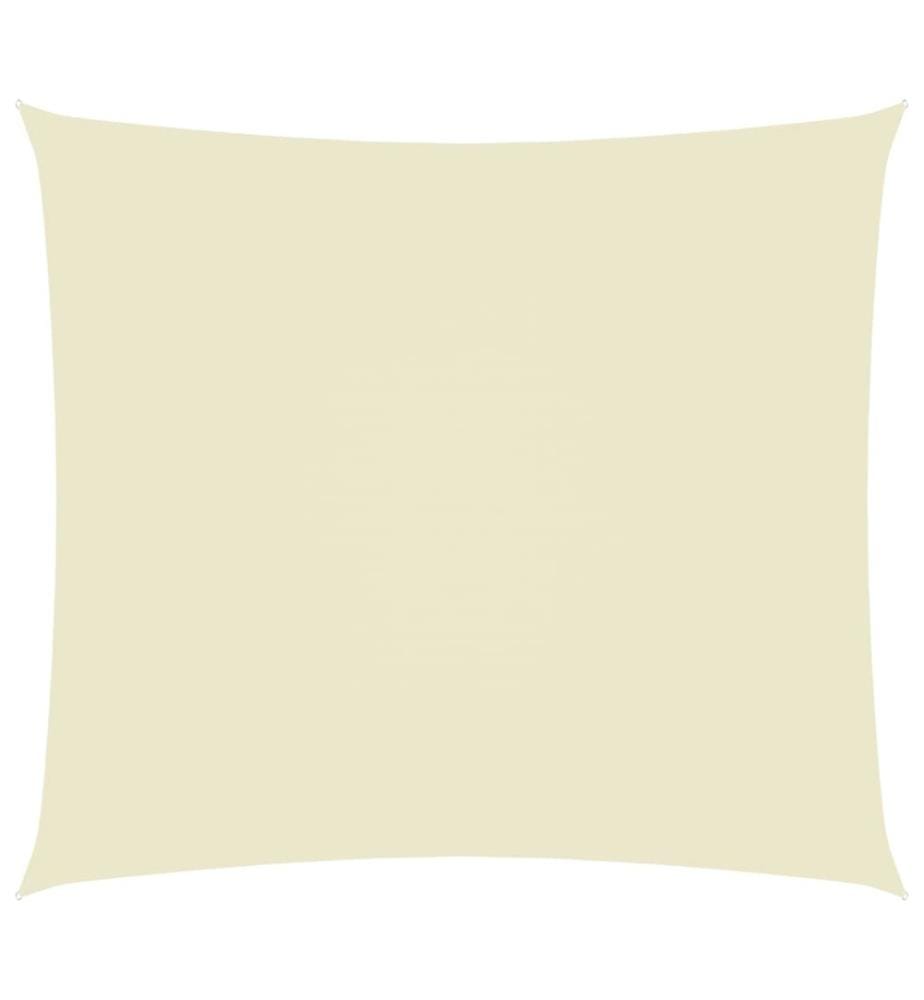 Voile de parasol tissu oxford rectangulaire 3,5x4,5 m crème