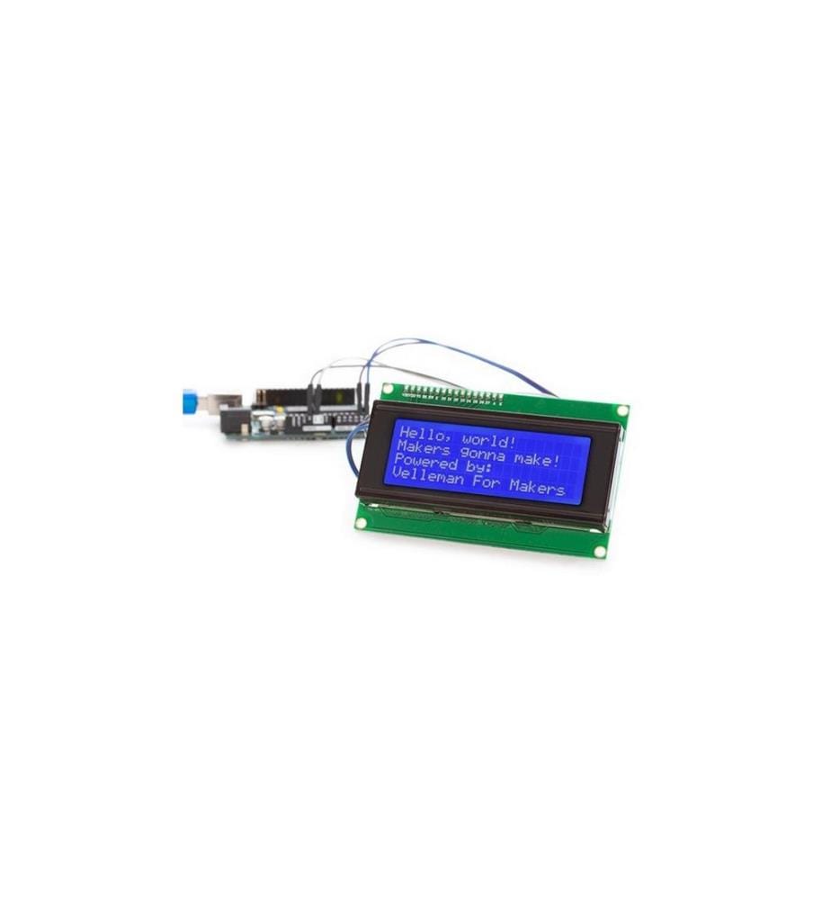 Whadda - Module I2C d'affichage LCD 20x4, bleu
