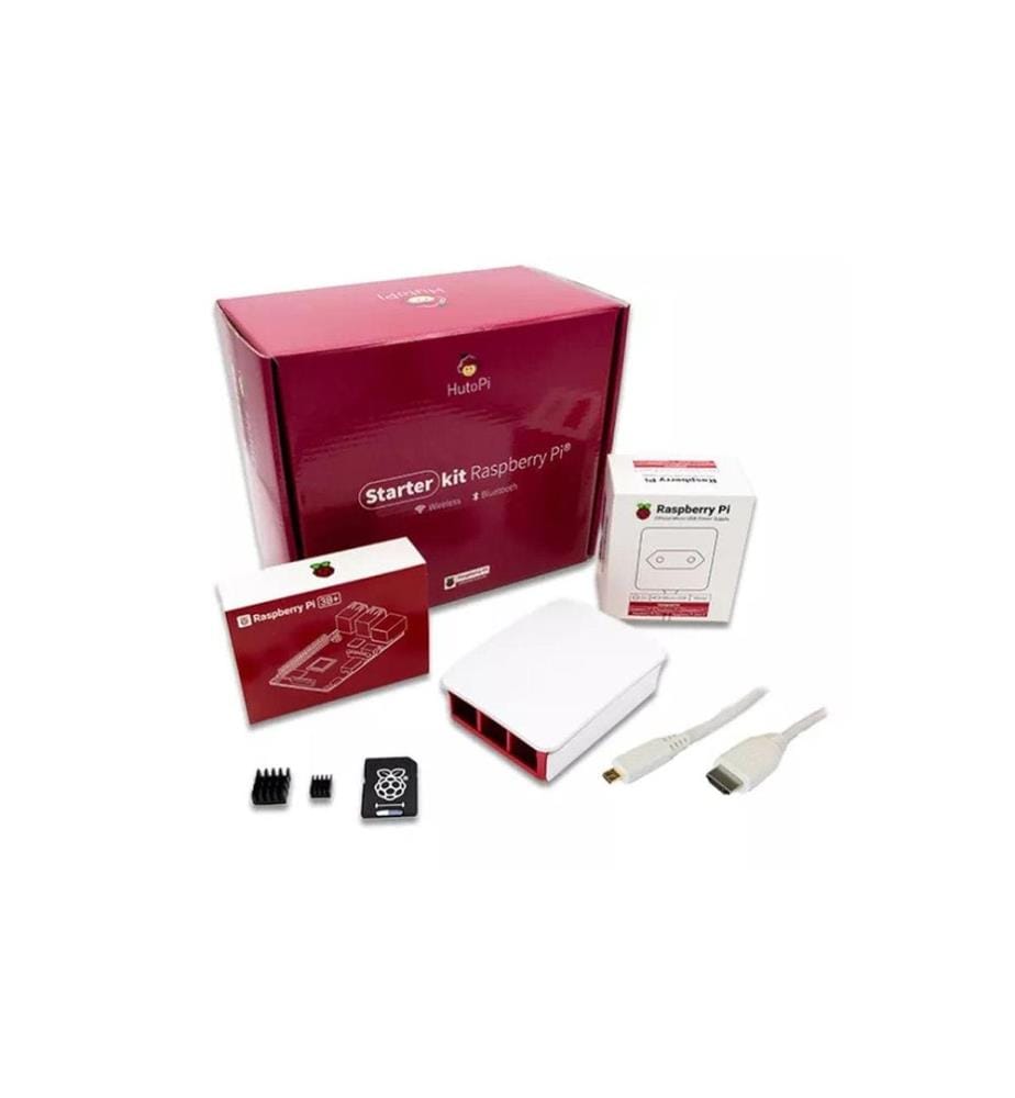 HutoPi - Kits de démarrage Raspberry Pi 3B+ 1 GO, 16 GO SD