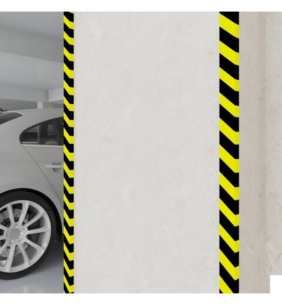 Protecteurs d'angle 2 pcs Jaune et noir 6x2x101,5 cm PU