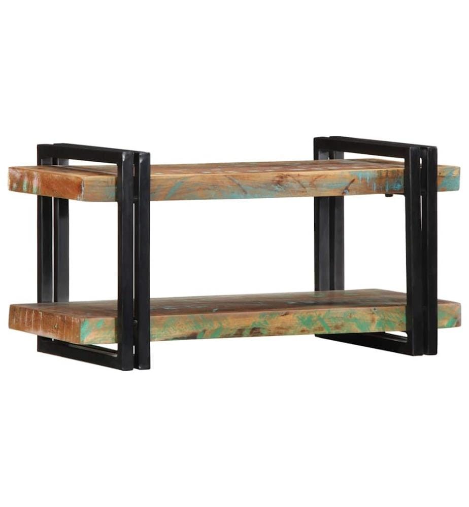 Étagère murale multicolore bois massif récupération