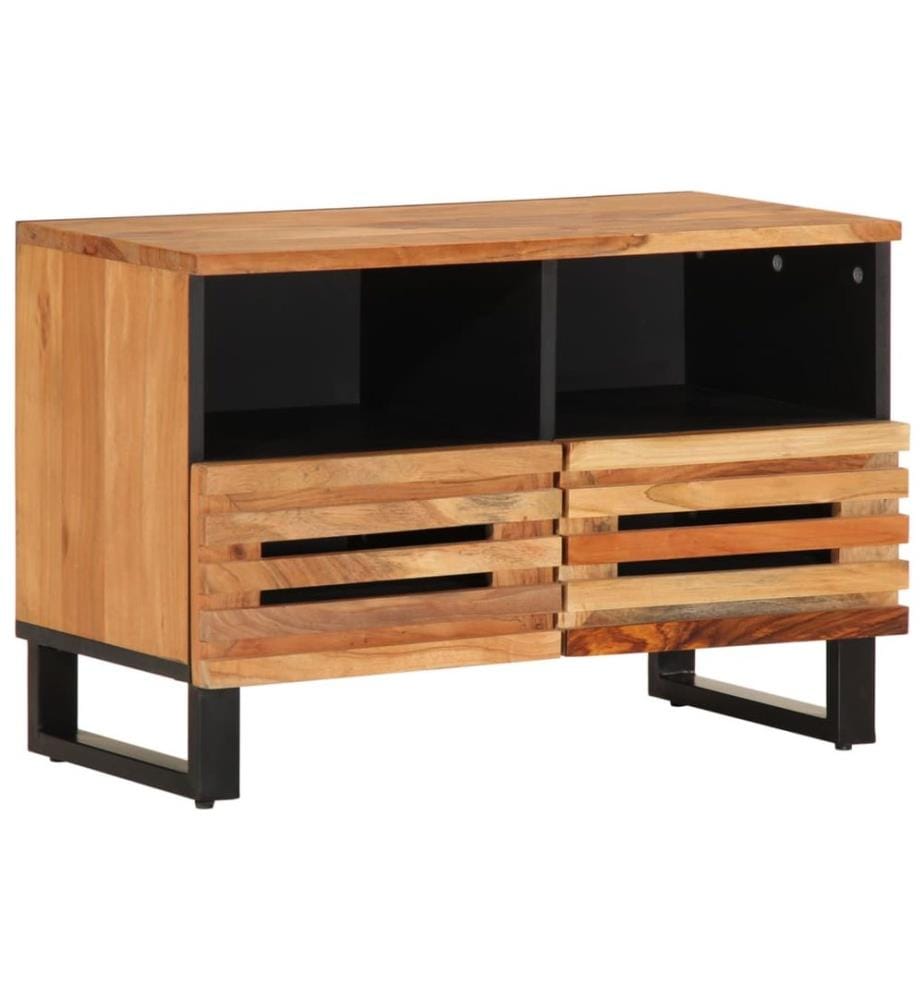 Meuble TV 70x34x46 cm bois d'acacia massif