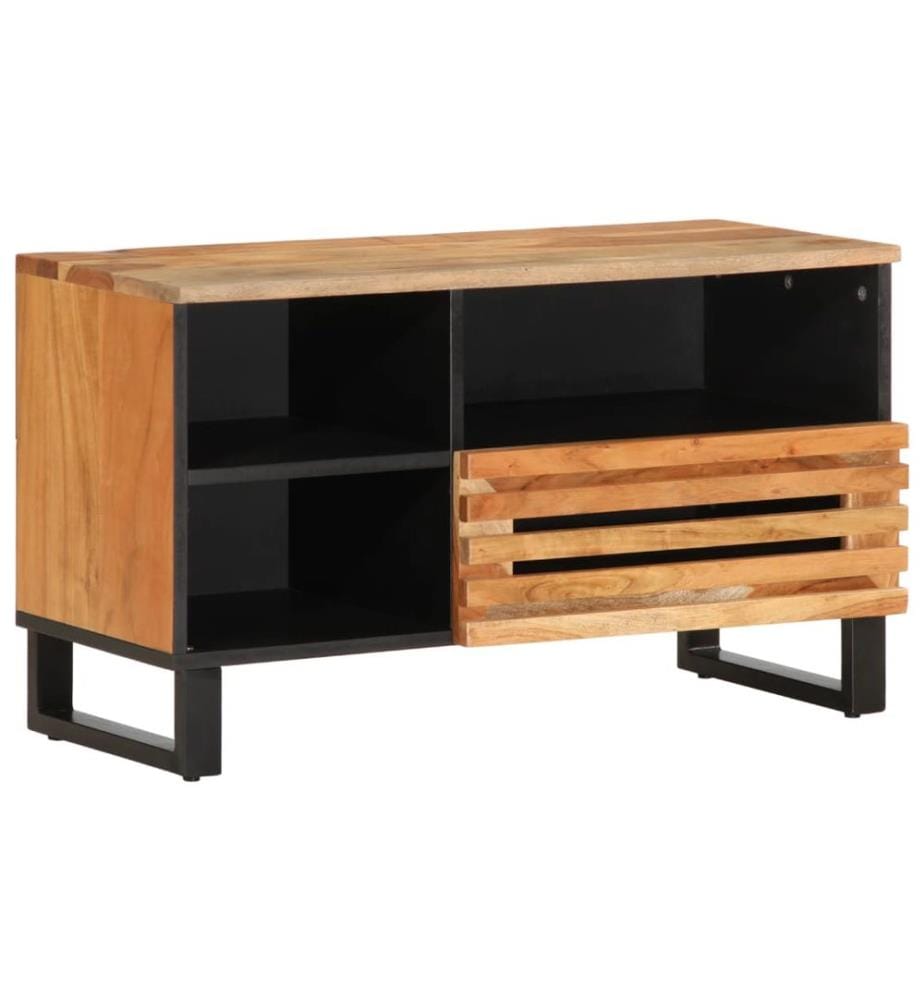 Meuble TV 80x34x46 cm bois d'acacia massif