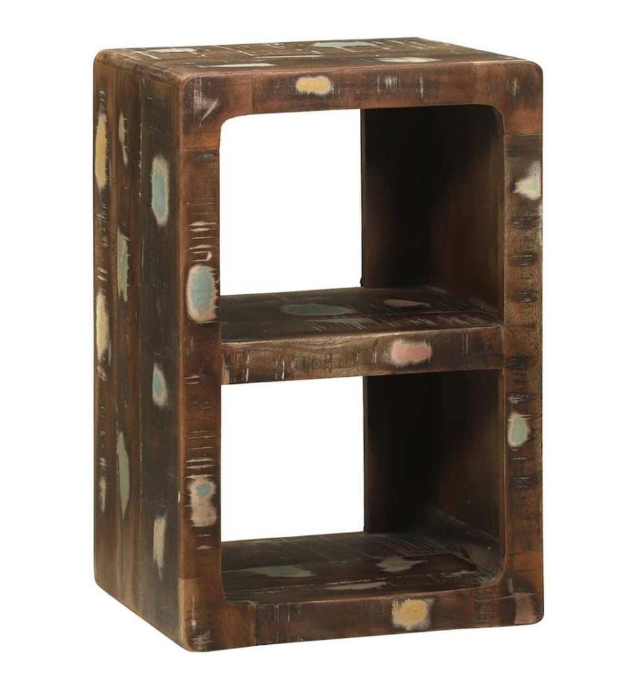 Meuble TV avec étagère Multicolore Bois massif de récupération