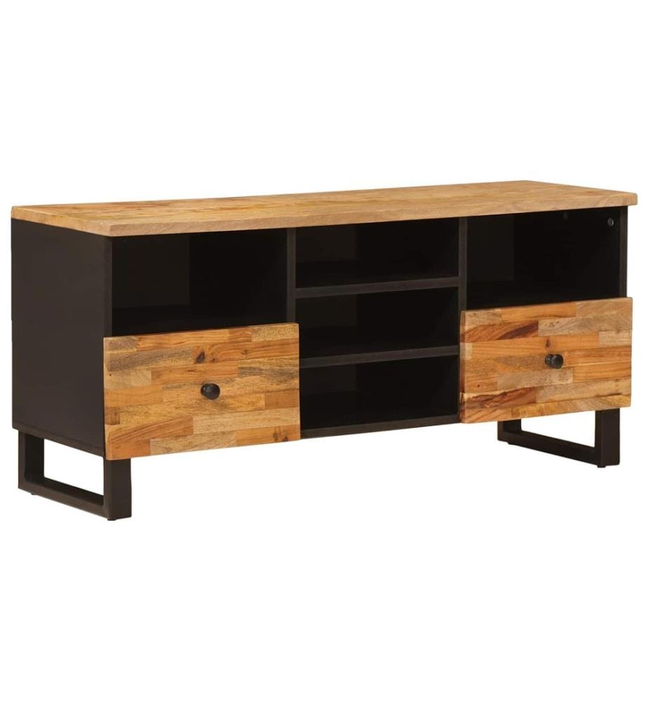 Meuble TV Corona Marron 100 x 33 x 46 cm Bois de mangue massif