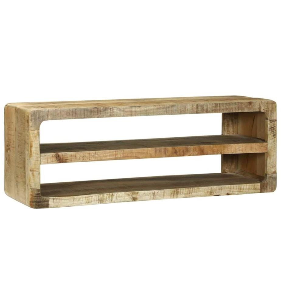 Meuble TV Marron 100 x 32 x 36 cm Bois de manguier massif