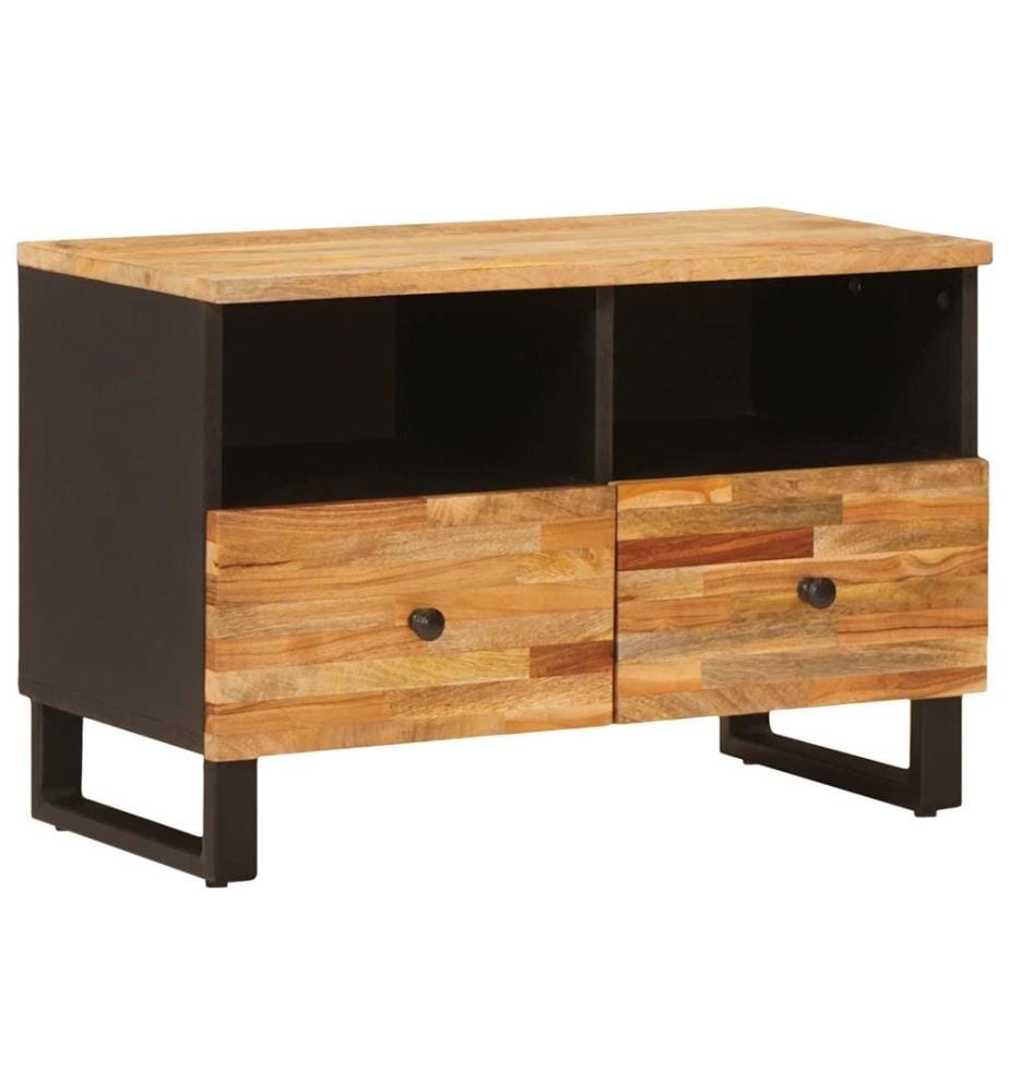 Meuble TV Marron 70 x 33 x 46 cm Bois de mangue massif