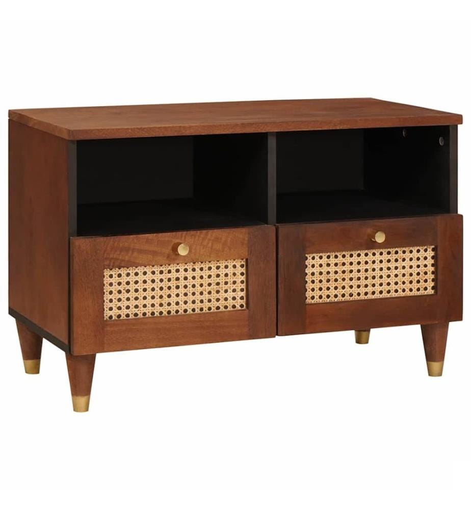 Meuble TV Marron 70 x 33,5 x 46 cm Bois de mangue massif