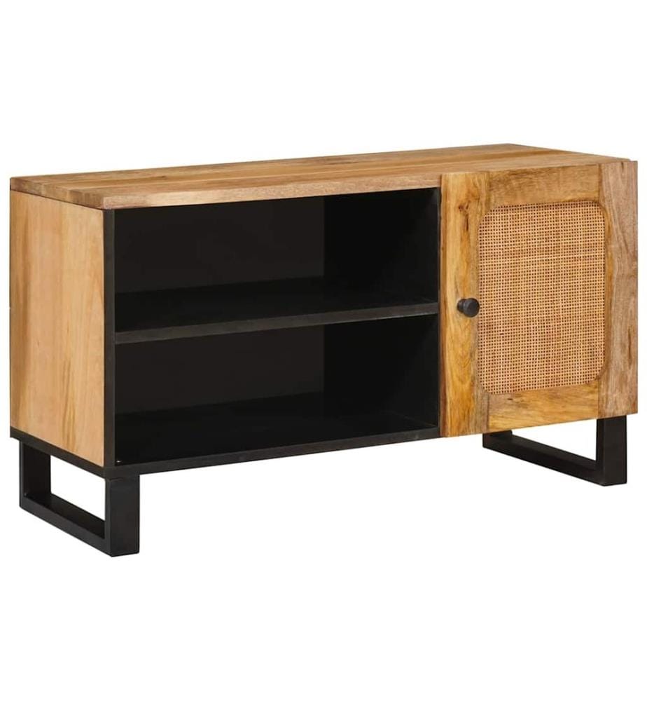 Meuble TV Marron 80 x 33 x 46 cm Bois de mangue massif