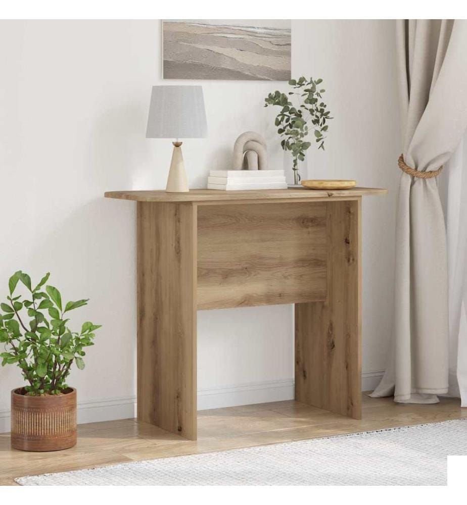 Table console Chêne artisanal 93 x 40 x 75 cm Bois d'ingénierie