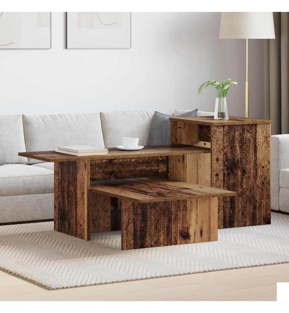 Table console Bois ancien 91,5 x 35 x 38,5 cm Bois d'ingénierie