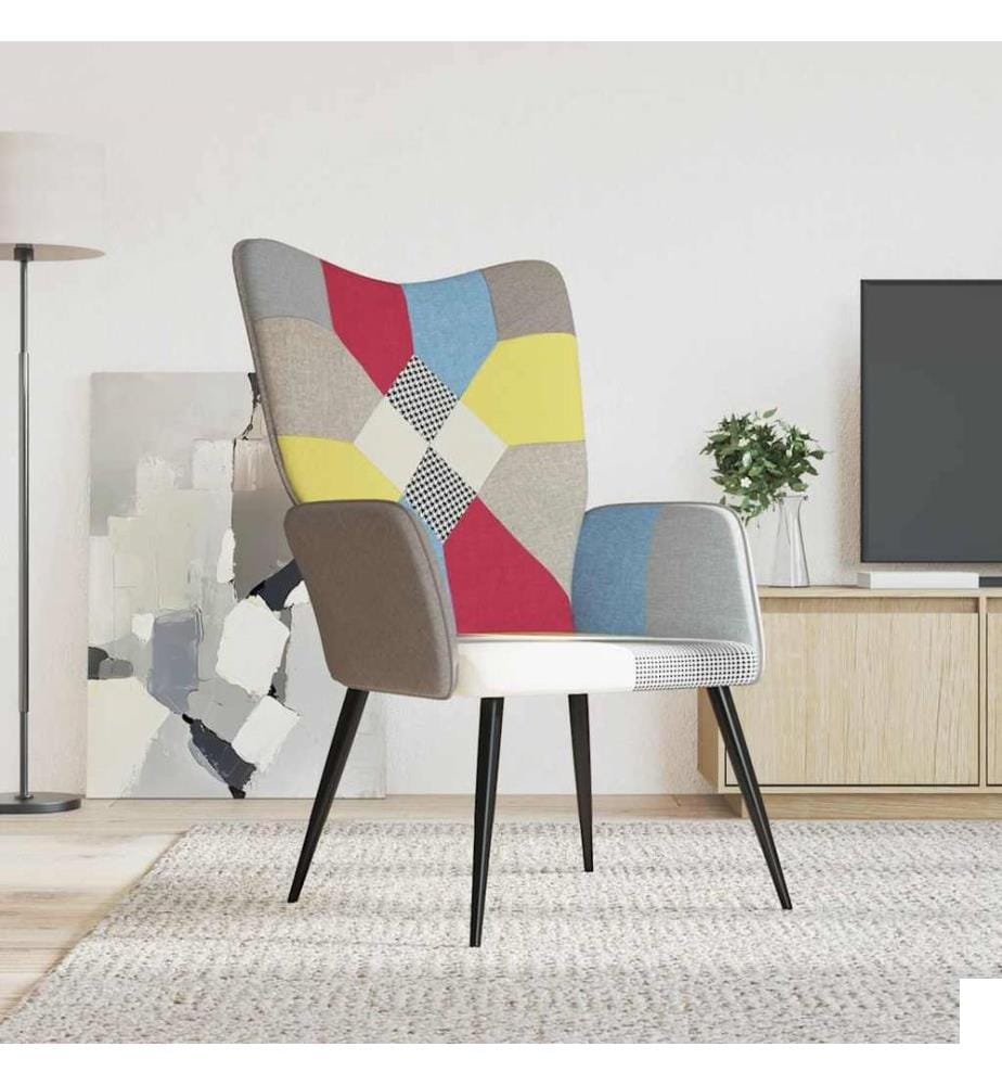 Chaise de relaxation Patchwork Tissu