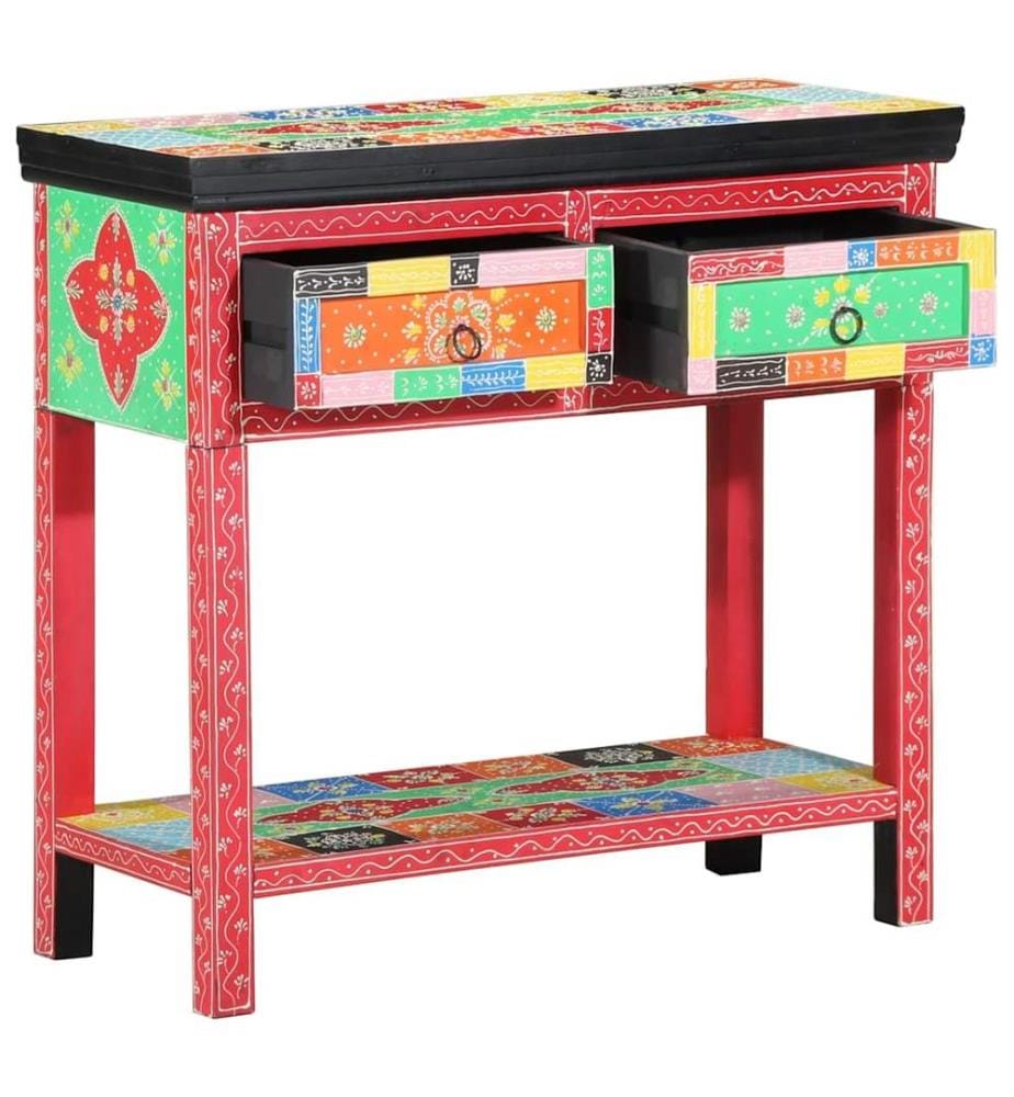 Table console avec tiroir Multicolore 80 x 35 x 76 cm