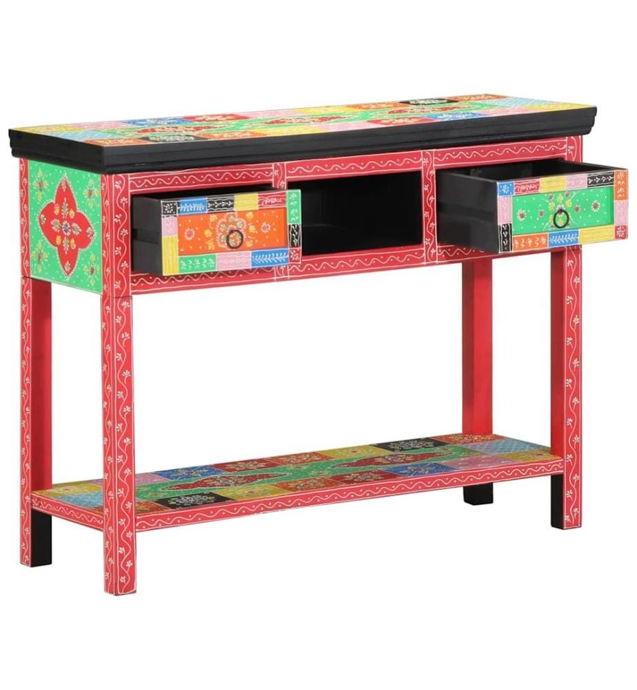 Table console avec tiroir Multicolore 100 x 30 x 77 cm