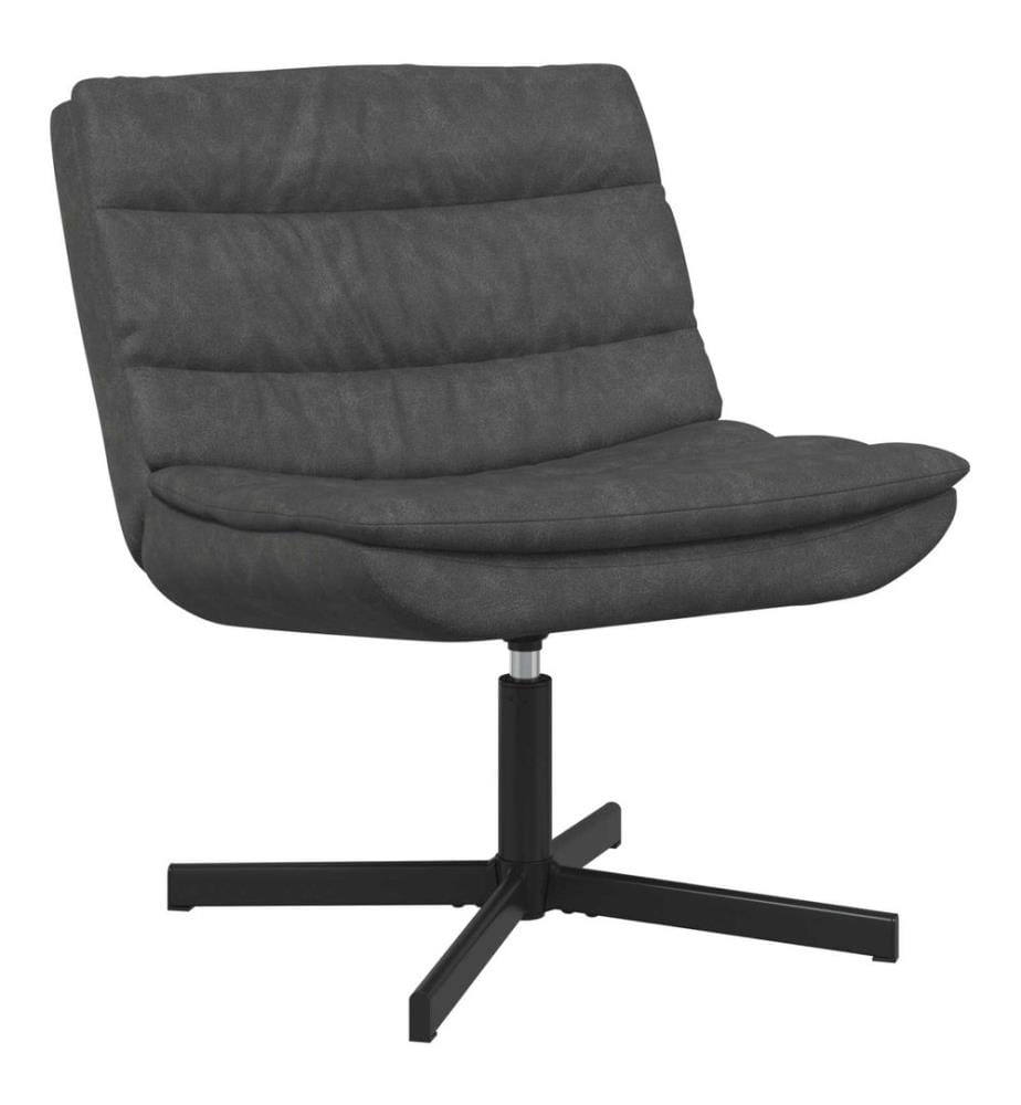 Chaise pivotante Noir 63 x 75 x 76 cm PU antique