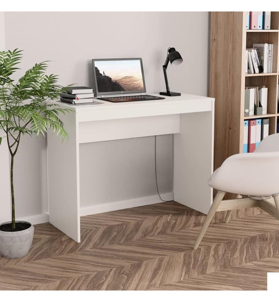Bureau Blanc 90x40x72 cm Bois d'ingénierie