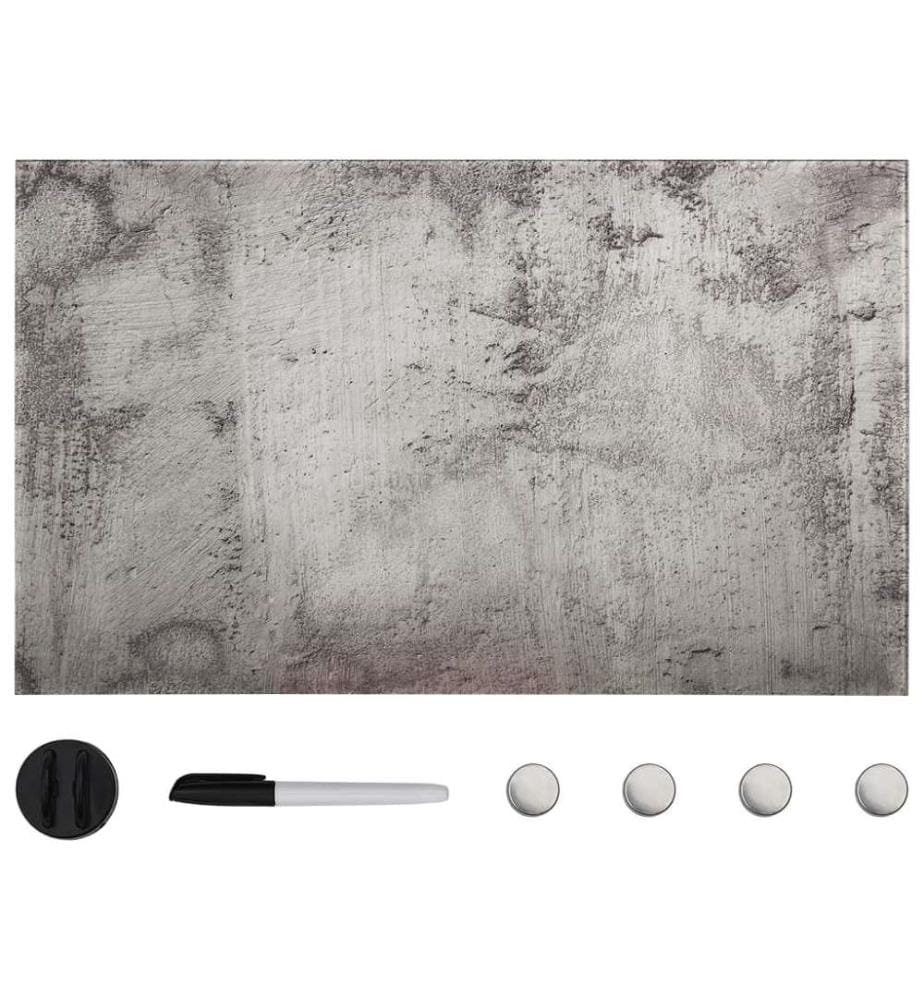 Tableau noir magnétique mural Verre 100x60 cm