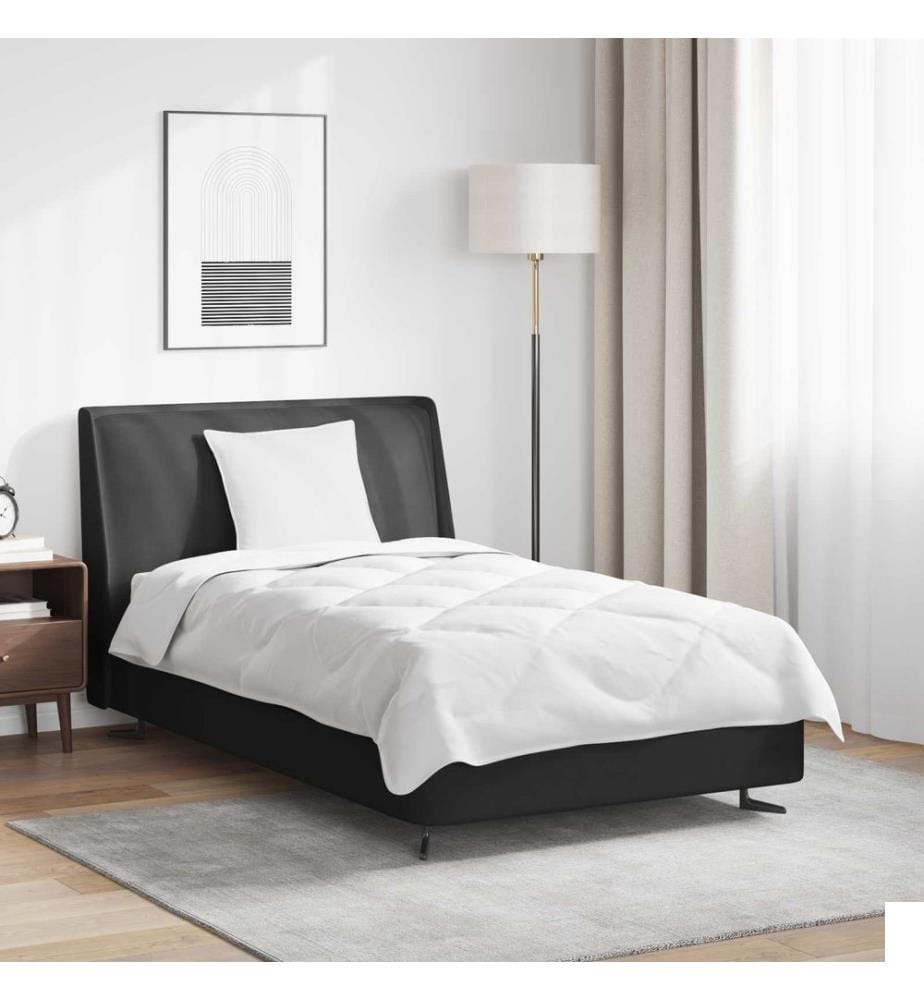 Couette avec oreiller 2 pcs Blanc Microfibre