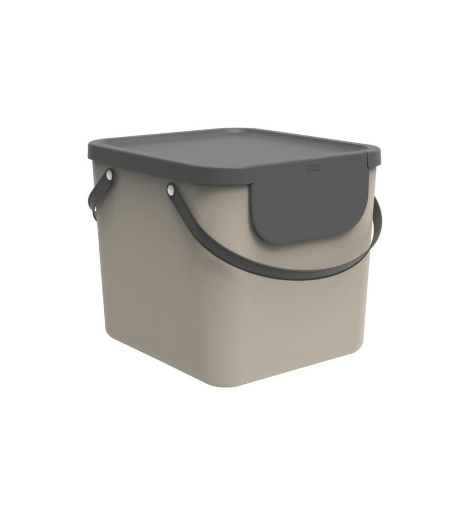 ROTHO - Bacs de recyclage Albula 40 l, Cappuccino