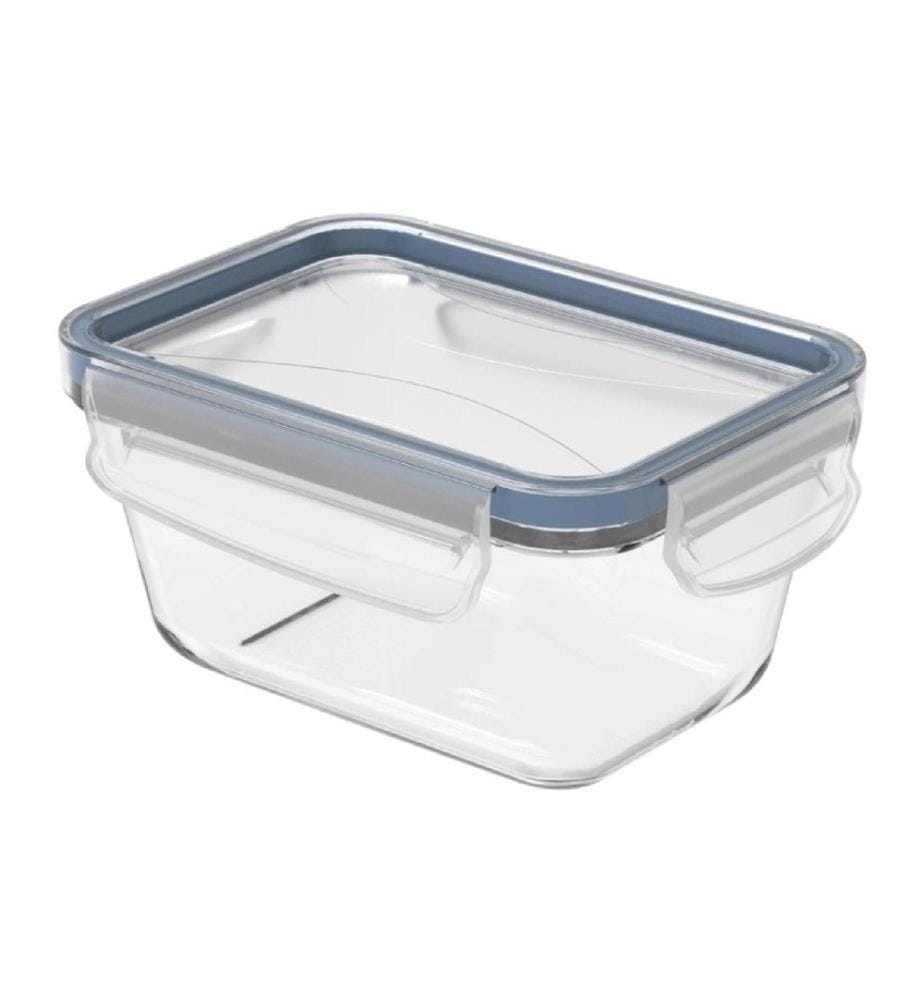 ROTHO - Bocal à provisions CLIC & LOCK 0.5 l, Bleu