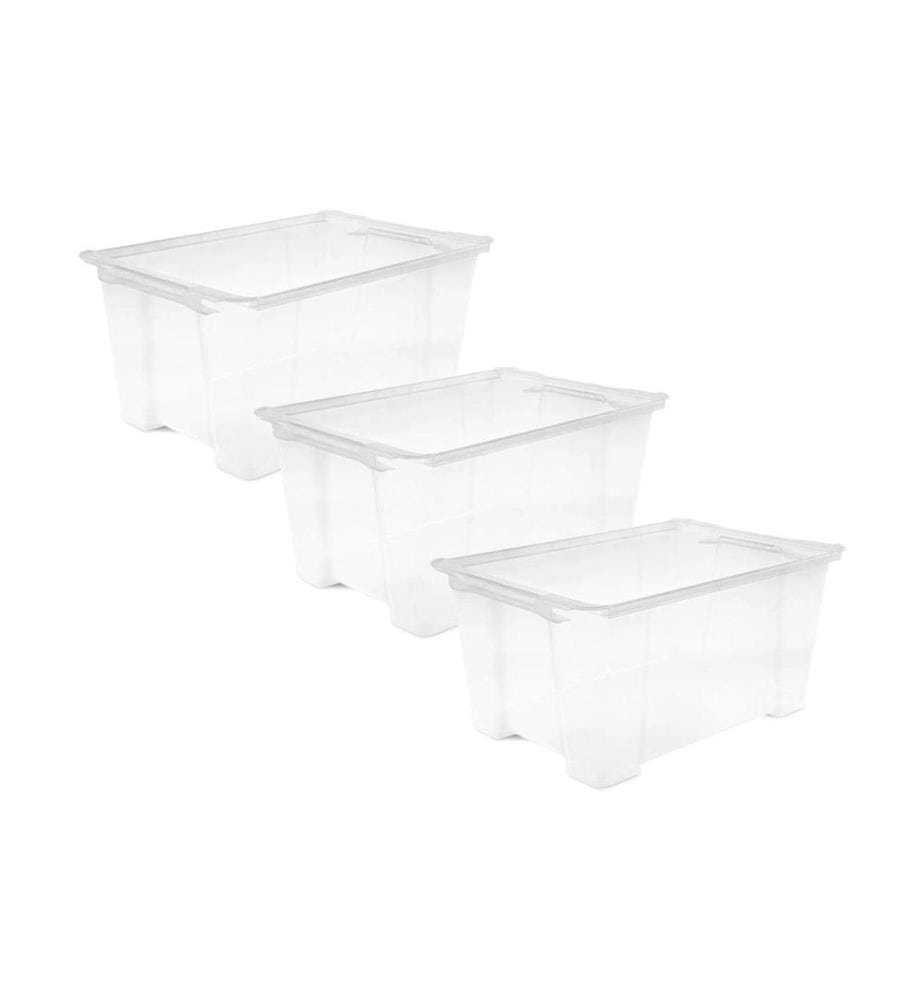 ROTHO - Boîte de rangement EVO EASY Transparent, 3 pcs.
