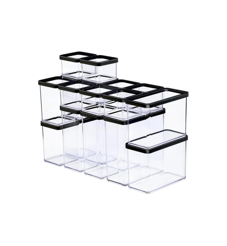 ROTHO - Set Premium boîtes 19 pcs. Loft 21 l, Noir