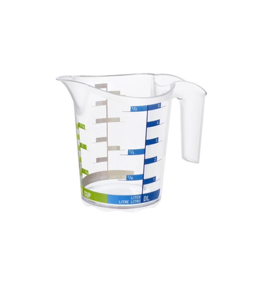 ROTHO - Verre mesureur Domino Dekor 5 dl, Transparent