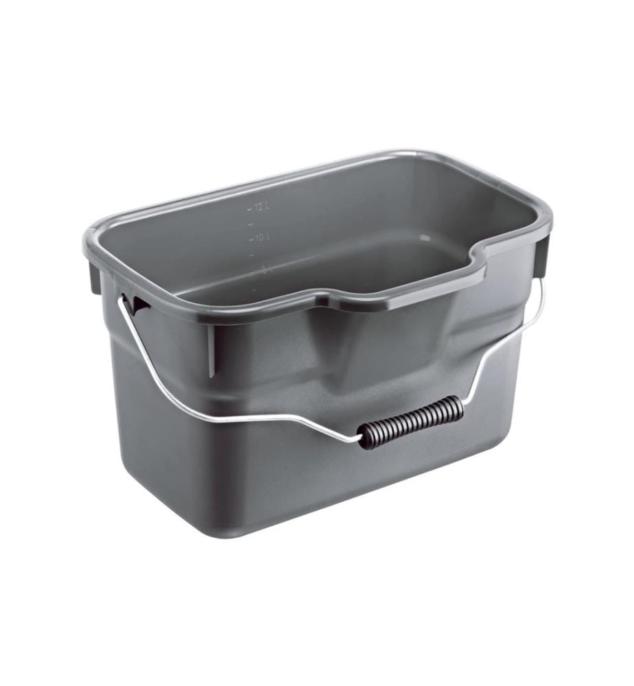 ROTHO - Seau de ménage Basic 12 l, Gris