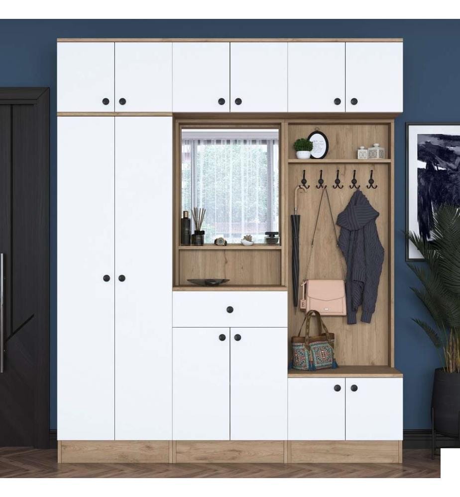 Porte-manteau - Walnut White