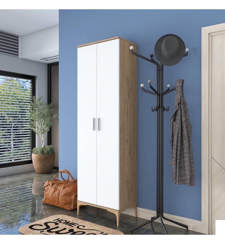 Porte-manteau - Walnut White