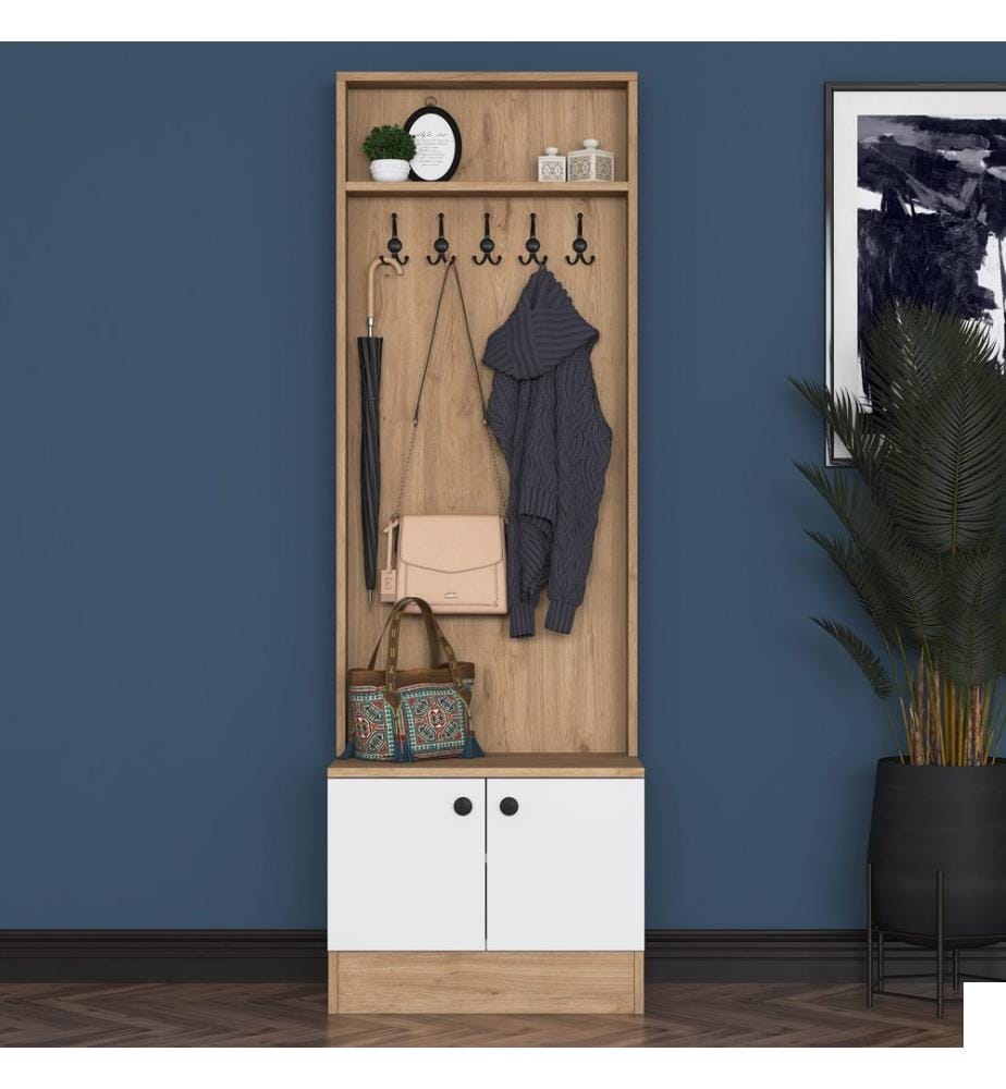 Porte-manteau - Walnut White