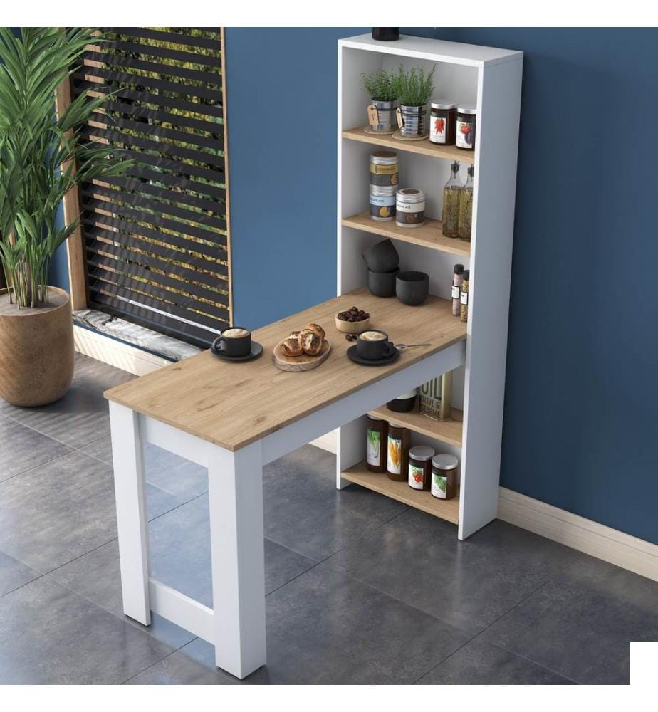Table de cuisine - Walnut White