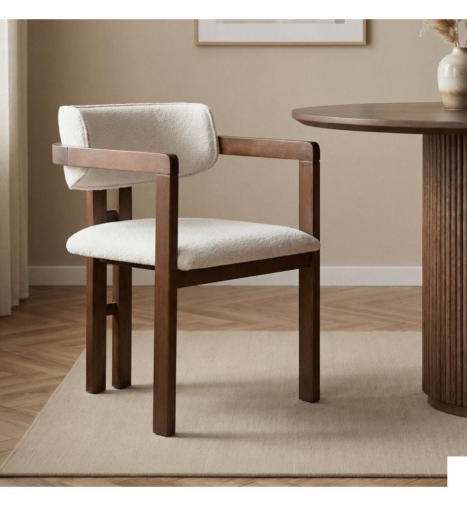 Chaise - Blanc Noyer foncé