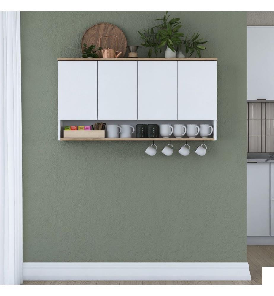 Armoire murale - Walnut White