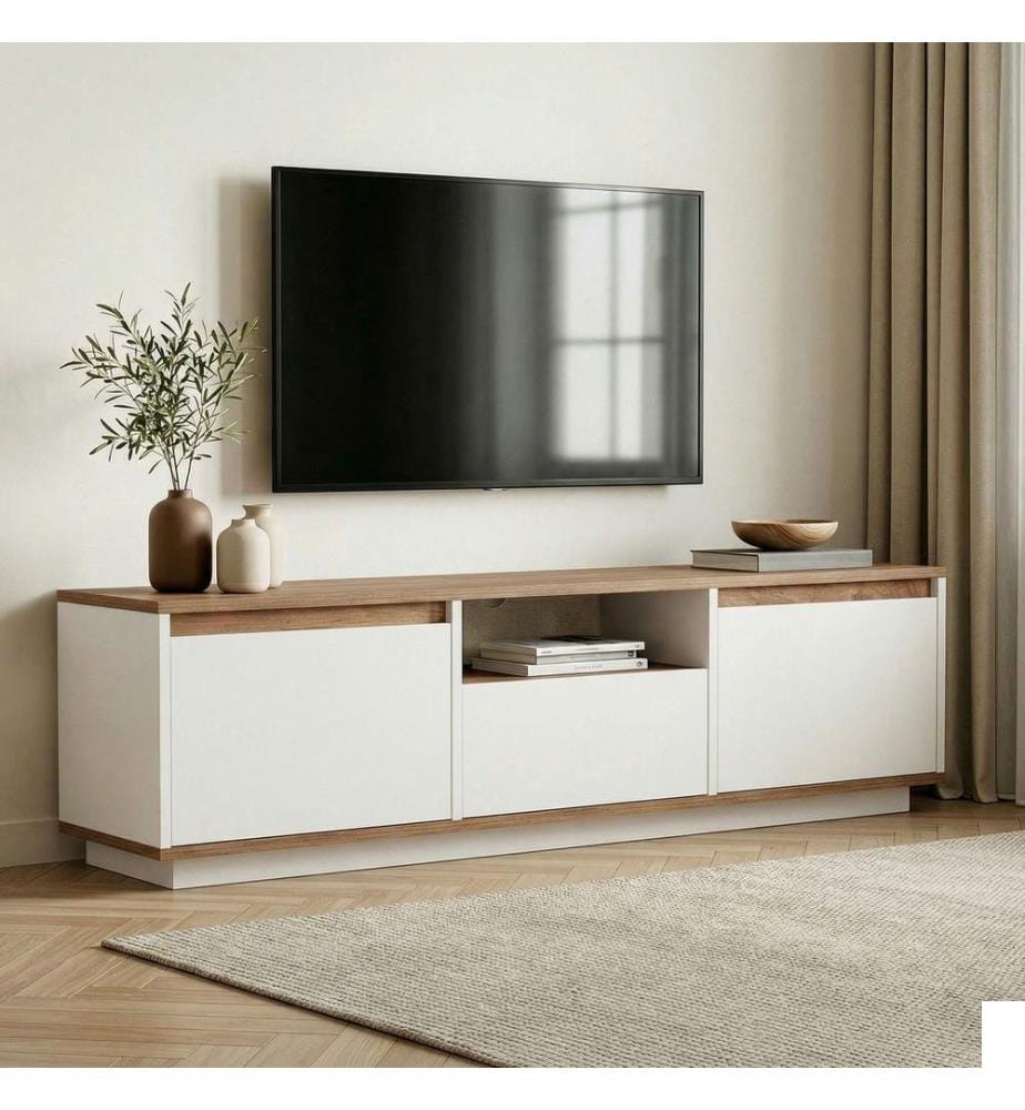 Meuble TV - Atlantic Pine White