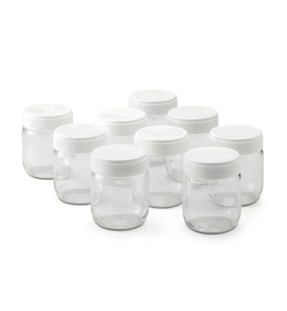 TTM - Pots de yaourt 9 pièces, 0.18 l, Transparent