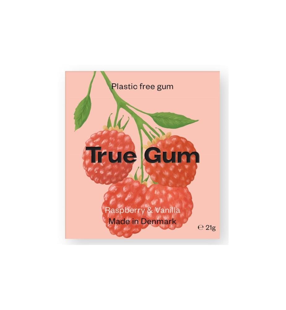True Gum - Chewing-gum Framboise et vanille 21 g
