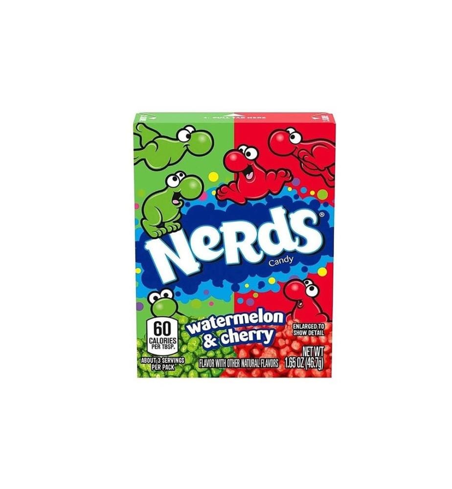 Wonka Nerds - Bonbons Pastèque et cerise 46 g