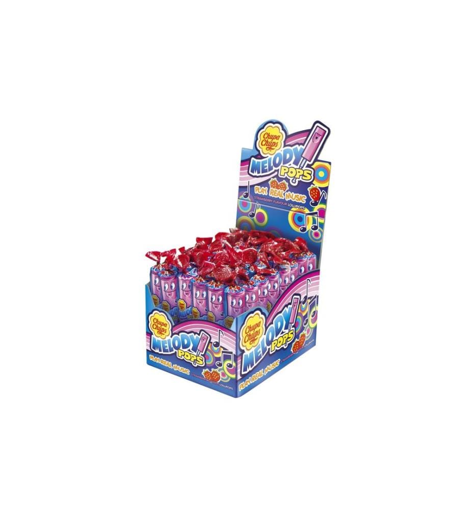 Chupa Chups - Lollipop Melody Pops à la fraise 48 x 15 g