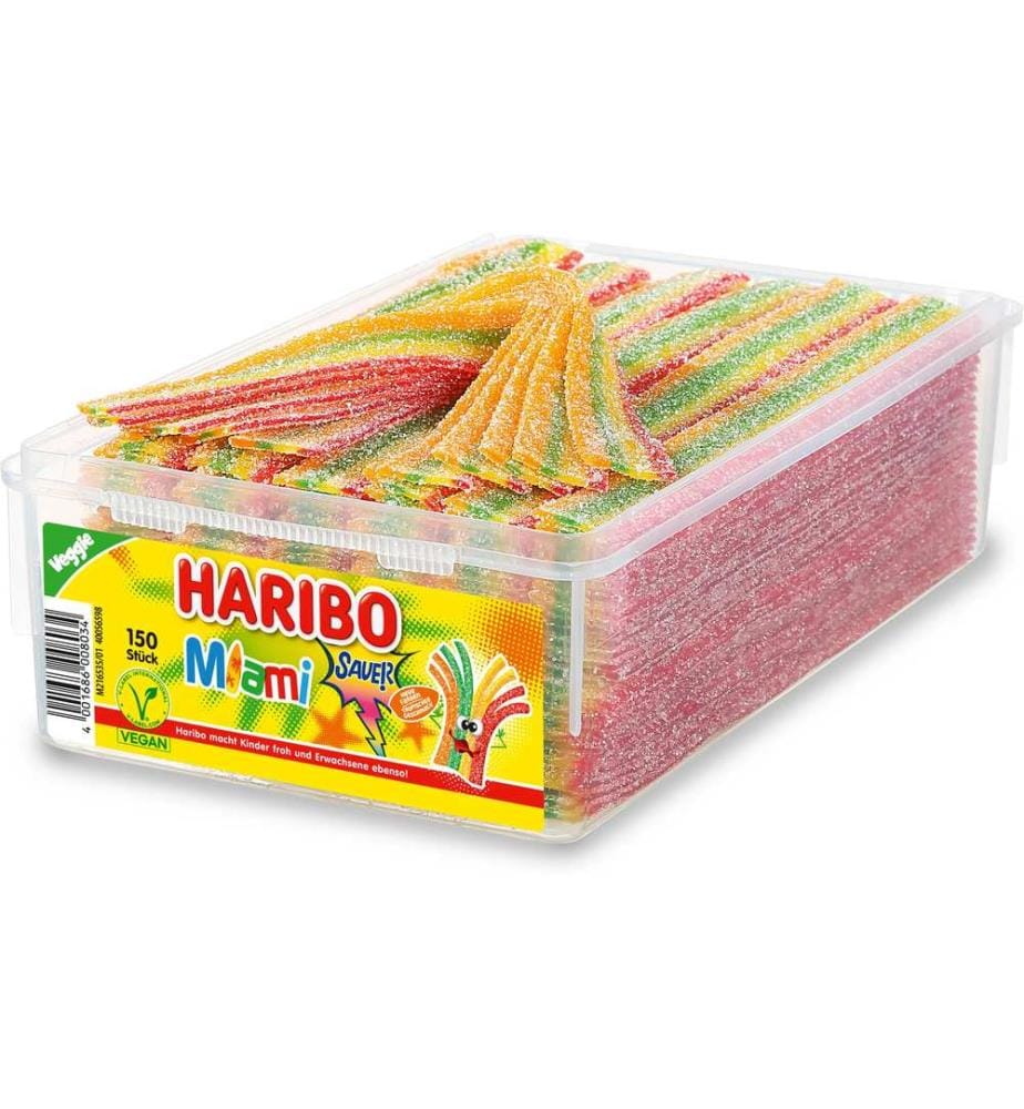 HARIBO - Bonbons gommeux Boîte Miami Sauer 1125 g