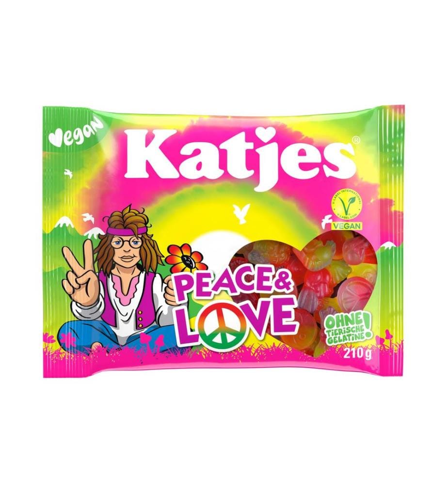 Katjes Bonbons gélifiés Katjes Peace et Love 210 g