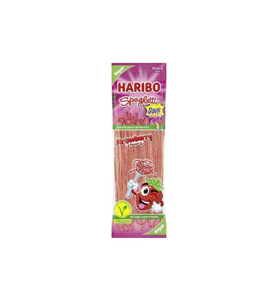 Haribo Bonbons gélifiés Spaghetti Fraise 200 g