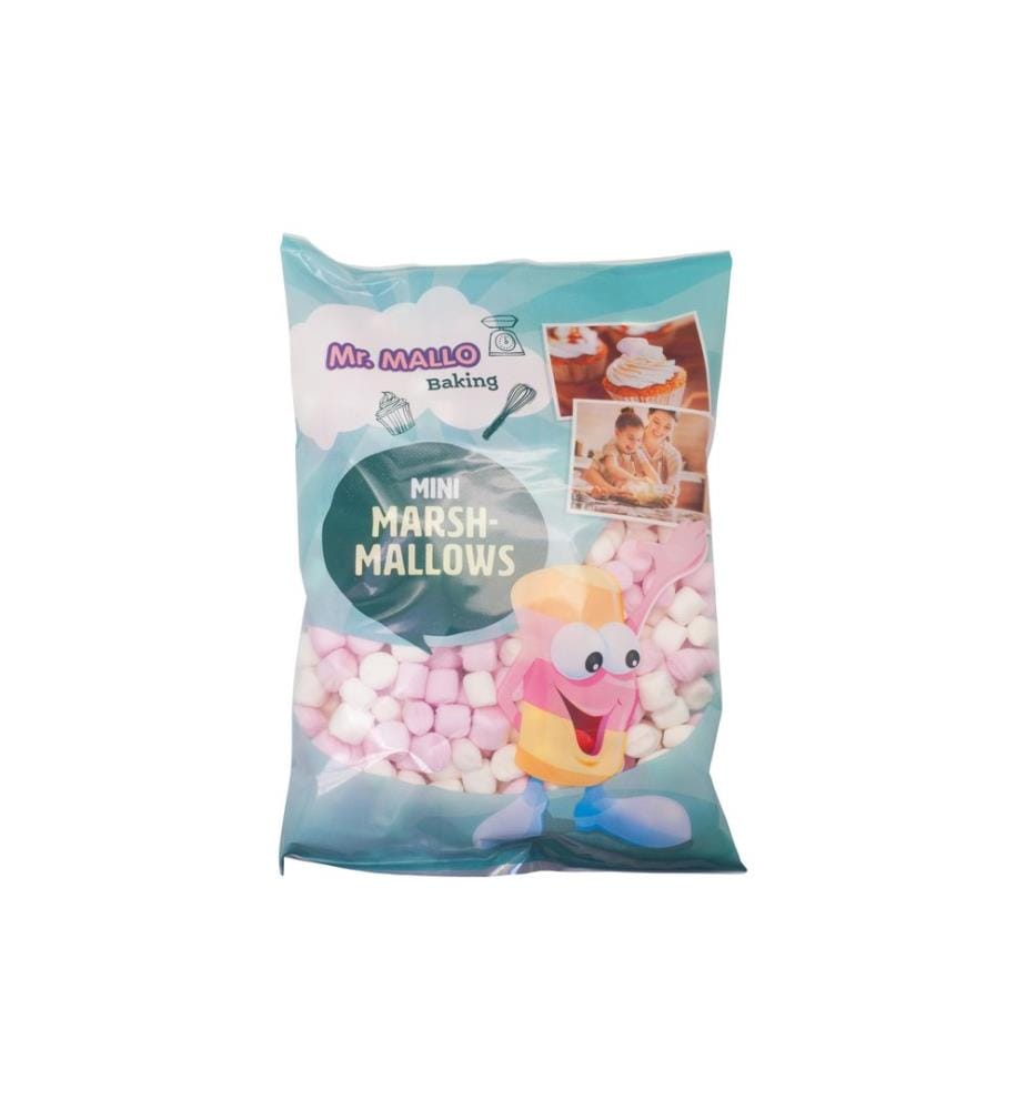 Mr. Mallo mini-marshmallows rose & blanc 180 g