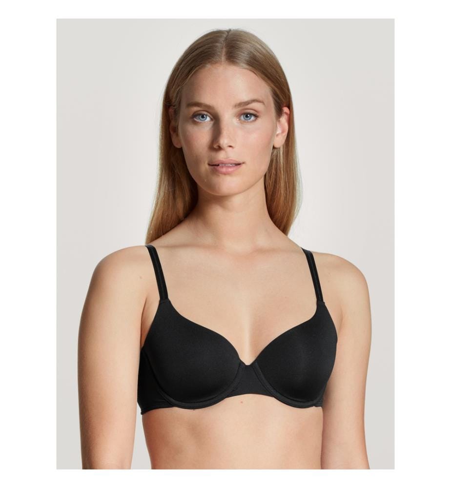 Soutien-gorge à coques avec armatures - Noir