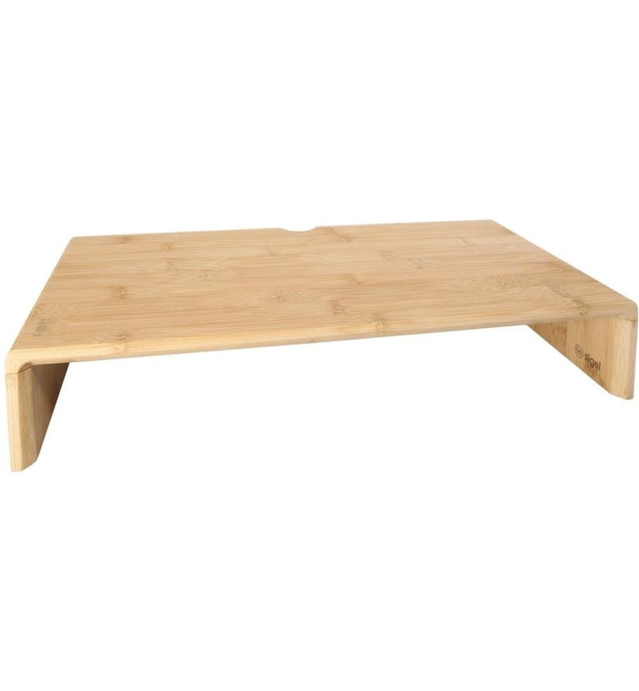Sigel Élévation pour moniteur Eyestyle, bambou, 500 x 80 x 195 mm